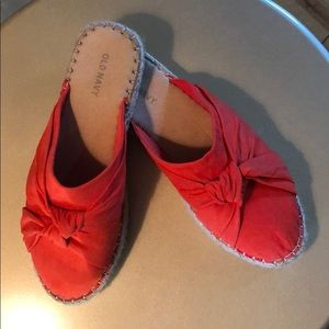 Knotted Faux-Suede Slide Espadrille